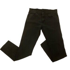 Levis 508 Jeans Men 29x29~Black~Regular Taper~Black/Silver Logo Label~Streetwear